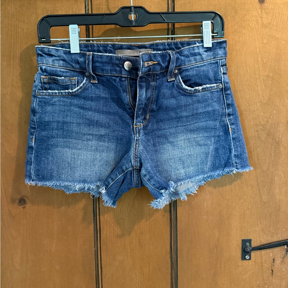 Joe's Jeans Blue Jean Shorts with Frayed Hem
